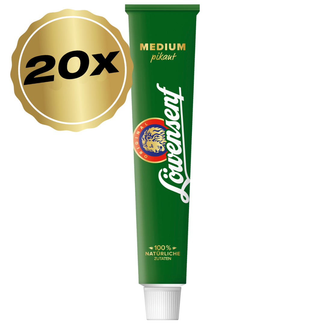 Löwensenf Medium Senf Tube - 20x 100ml