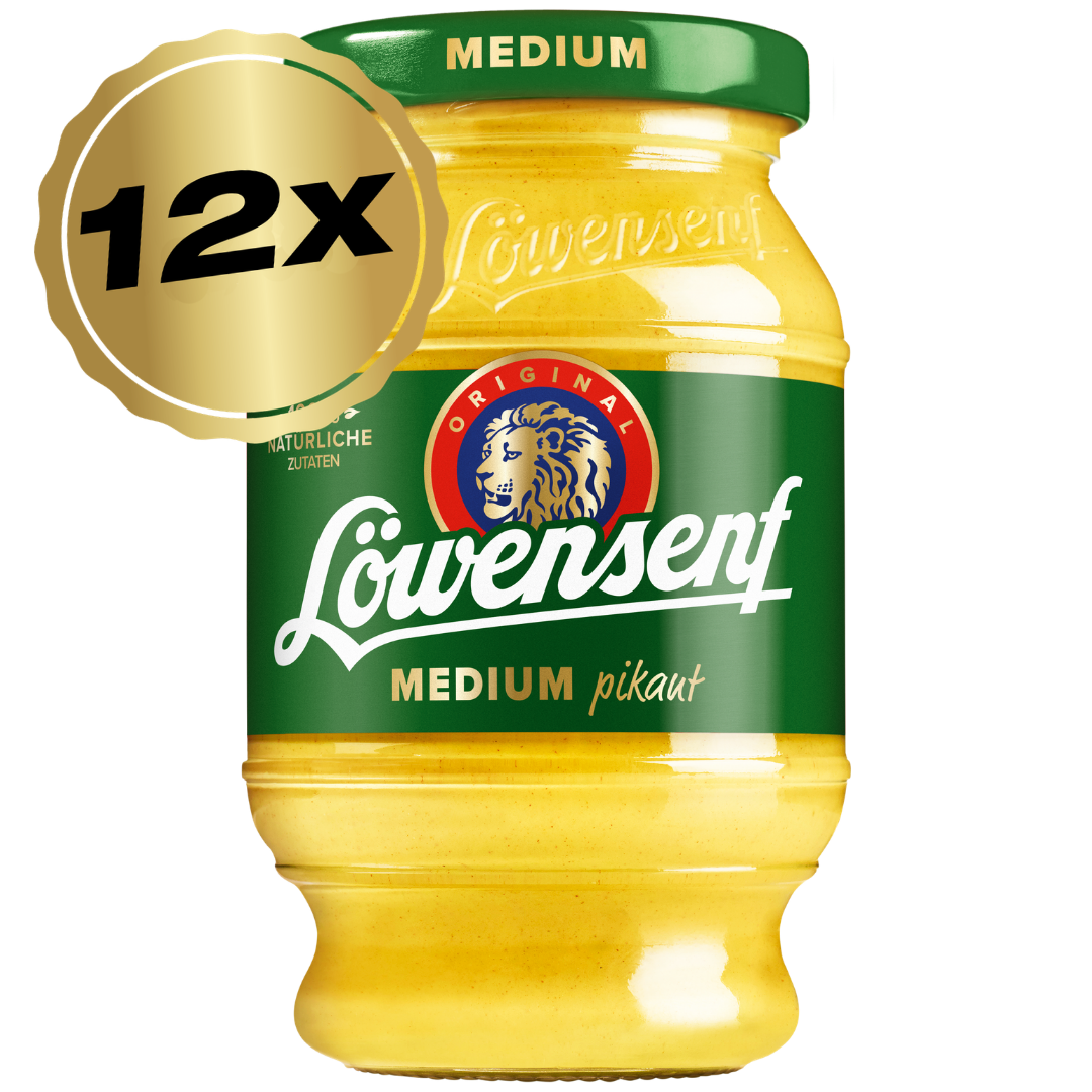 Löwensenf Medium Tönnchen - 12x 250ml