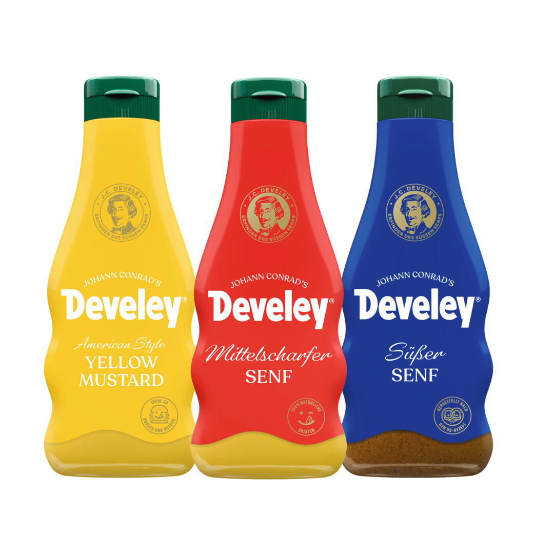 Develey 3er Senf Bundle - 3x 250ml