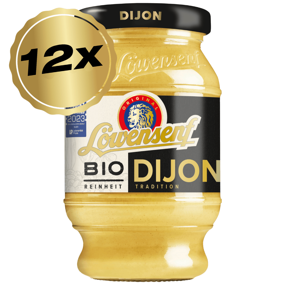 Löwensenf Bio Dijon Senf Tönnchen - 12x 250ml
