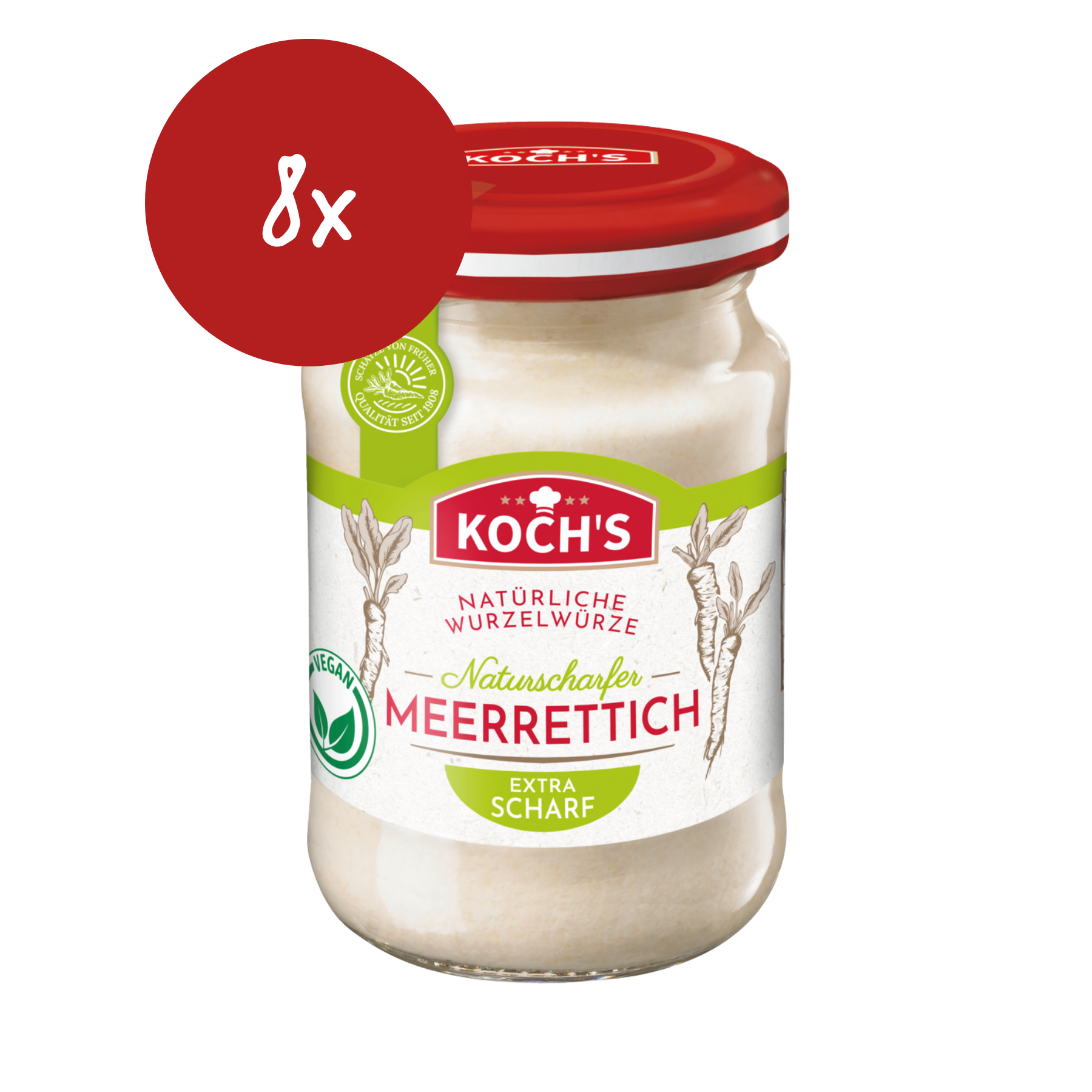 Koch's Tafel Meerrettich naturscharf - 8x 95ml