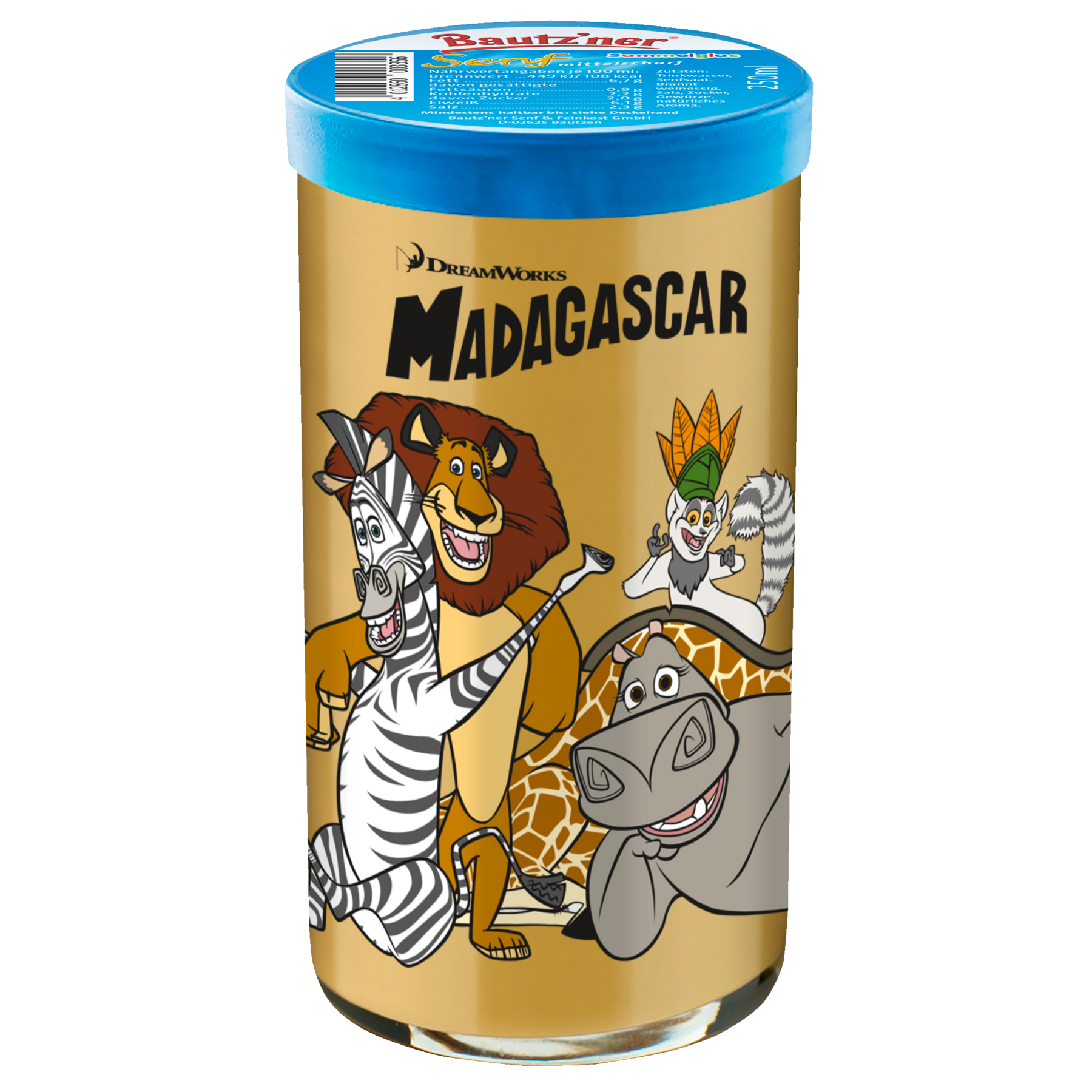 Bautzner Senf mittelscharf Kinderglas - 250ml