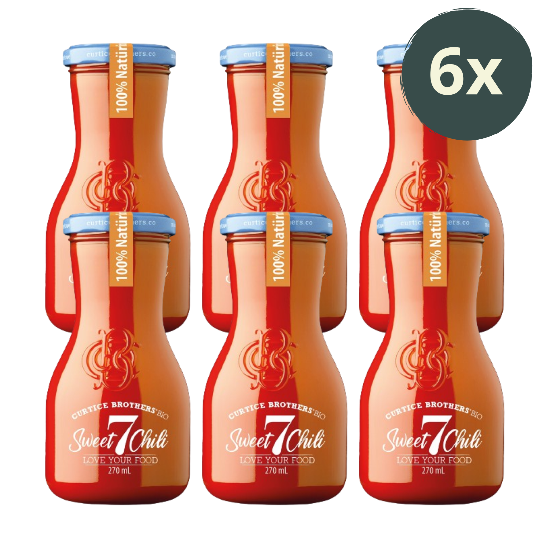 Curtice Brothers Bio Sweet Chili Sauce - 6x 270ml