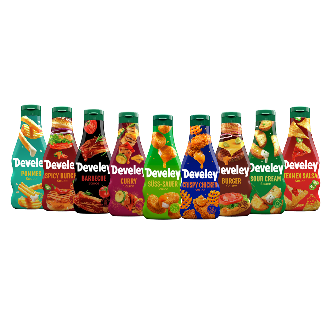 Develey All You Can Dip Set - 9x 250ml