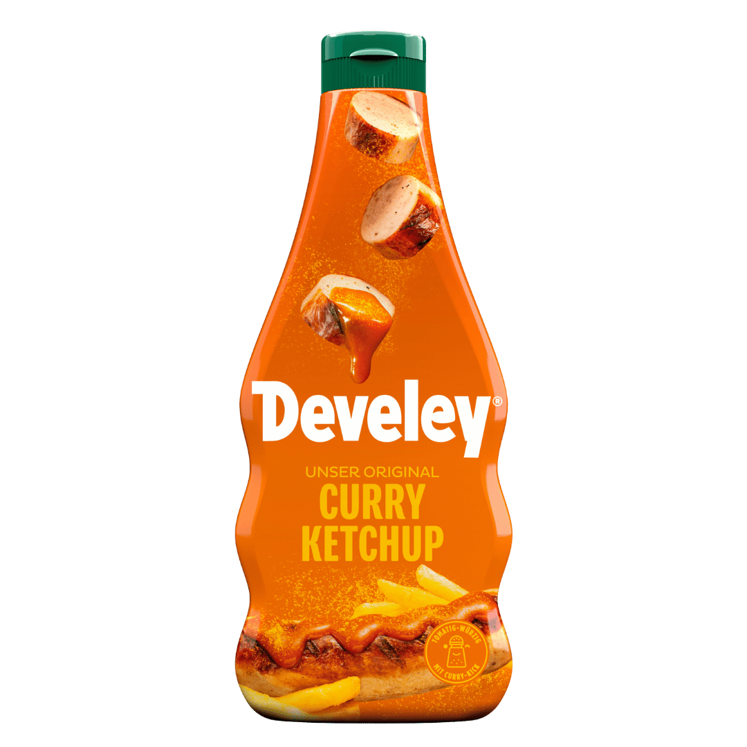 Develey "Unser Original" Curry Ketchup Flasche - 500ml