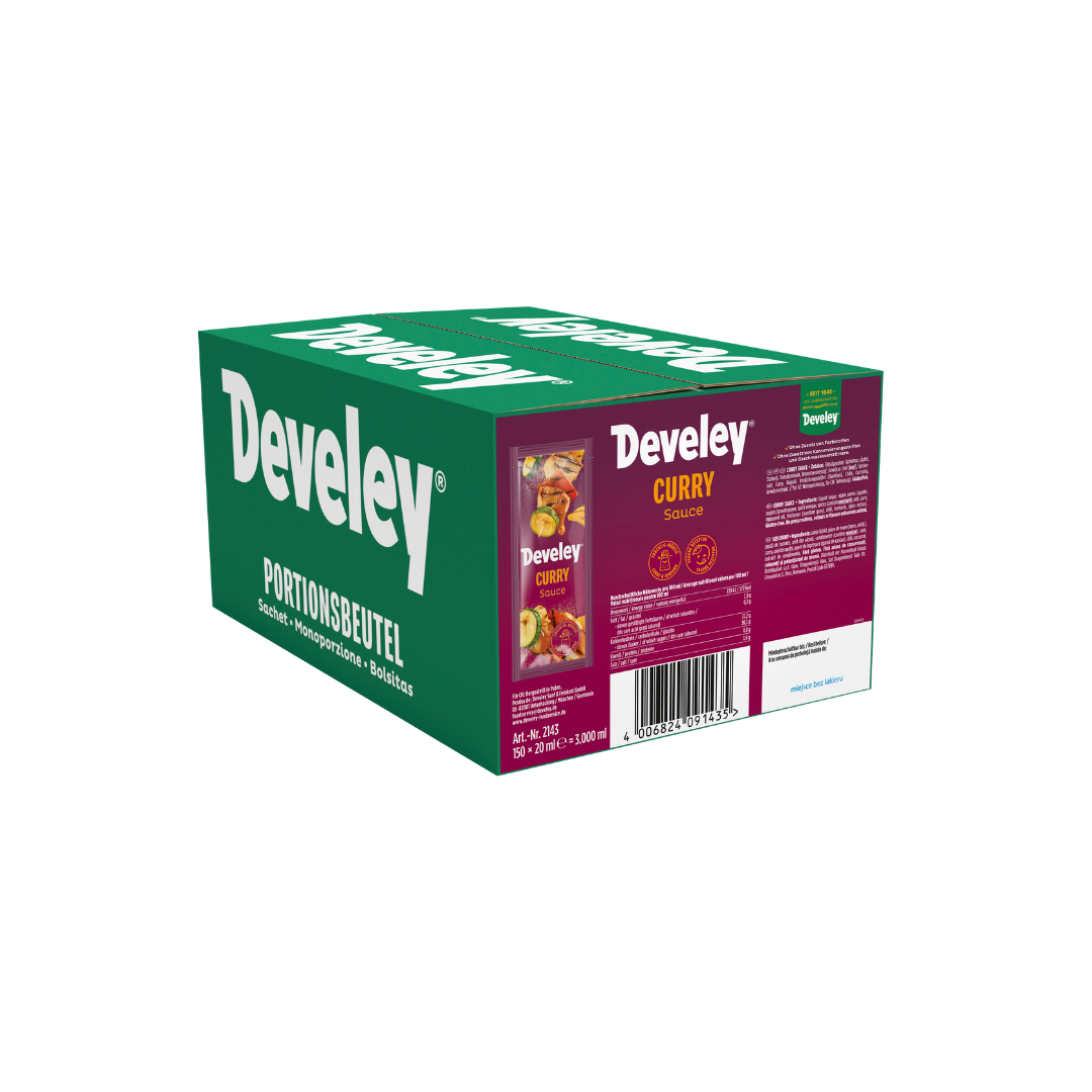 Develey Curry Sauce - Portionsbeutel - 150x 20ml