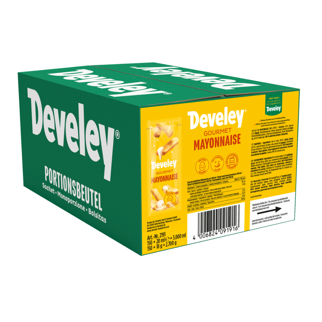 Develey Mayonnaise – Portionsbeutel - 150x 20ml