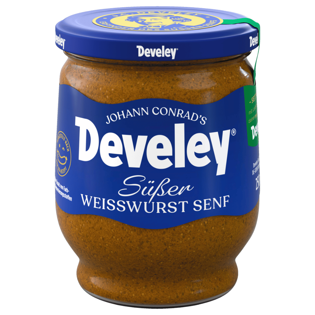 Develey Original Münchner Weißwurst Senf Glas - 250ml