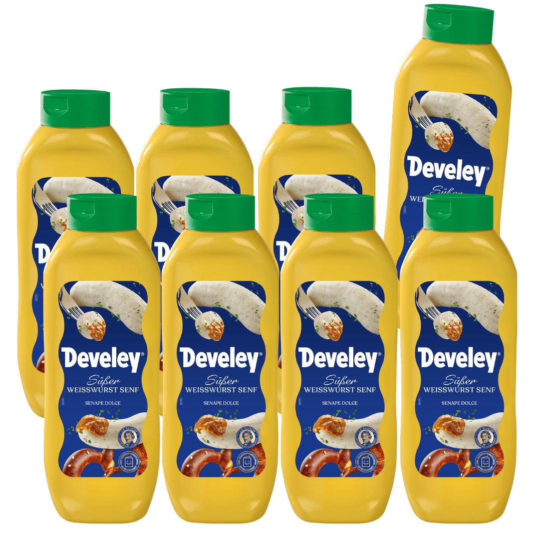 Develey Original Münchner Weißwurstsenf - 8x 875ml