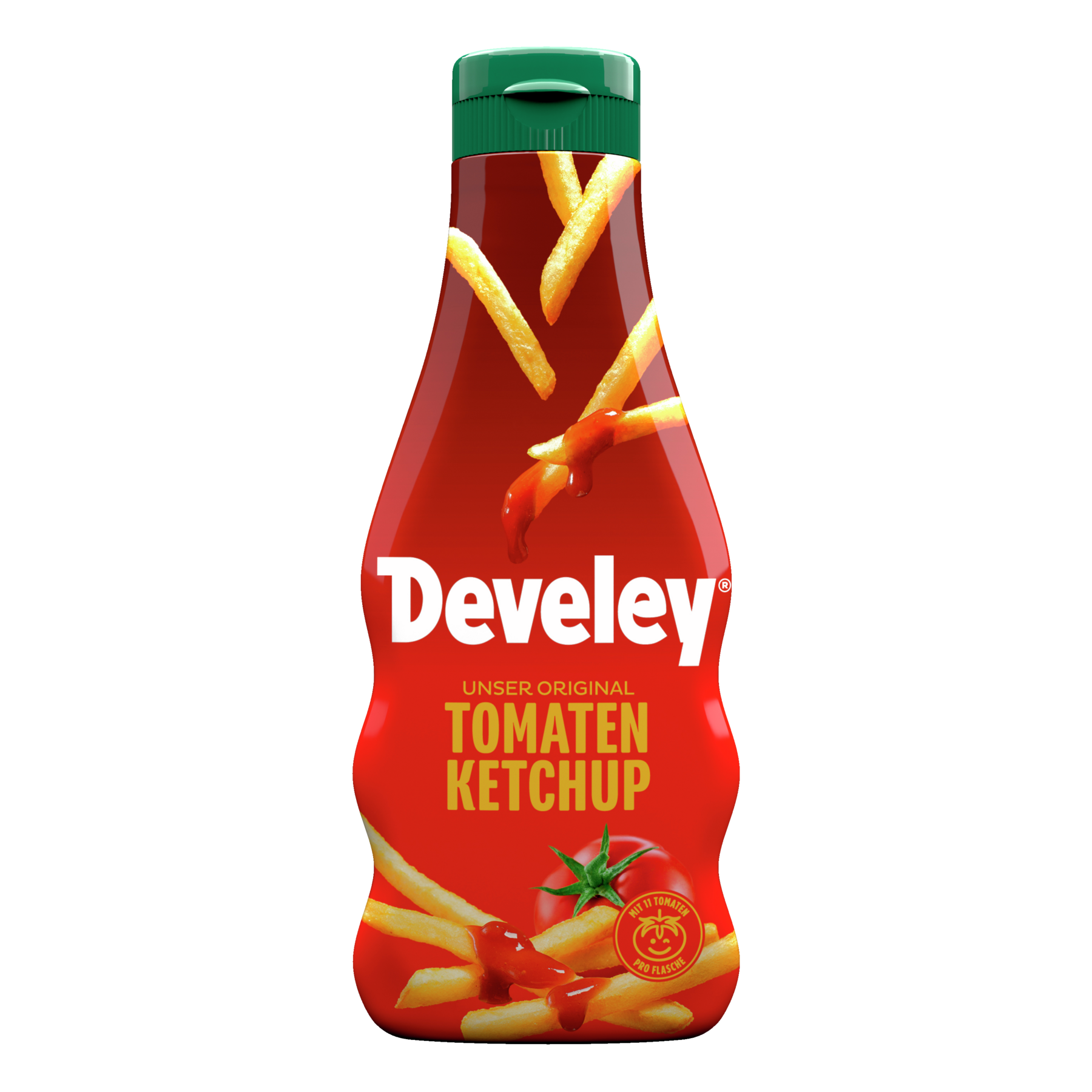 Develey Unser Original Tomaten Ketchup in der 250ml Squeeze-Flasche