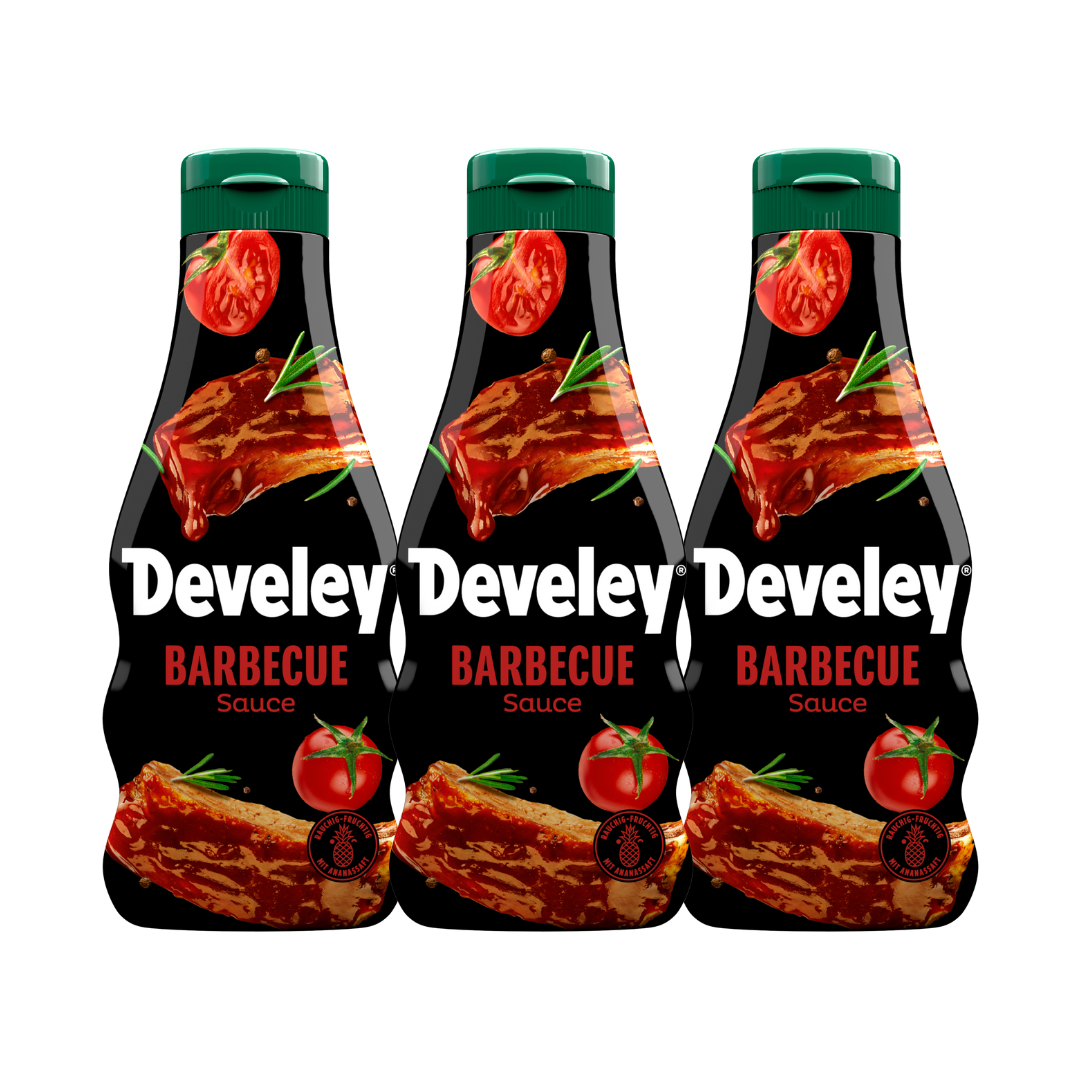 Develey BBQ Sauce - 3x 250ml