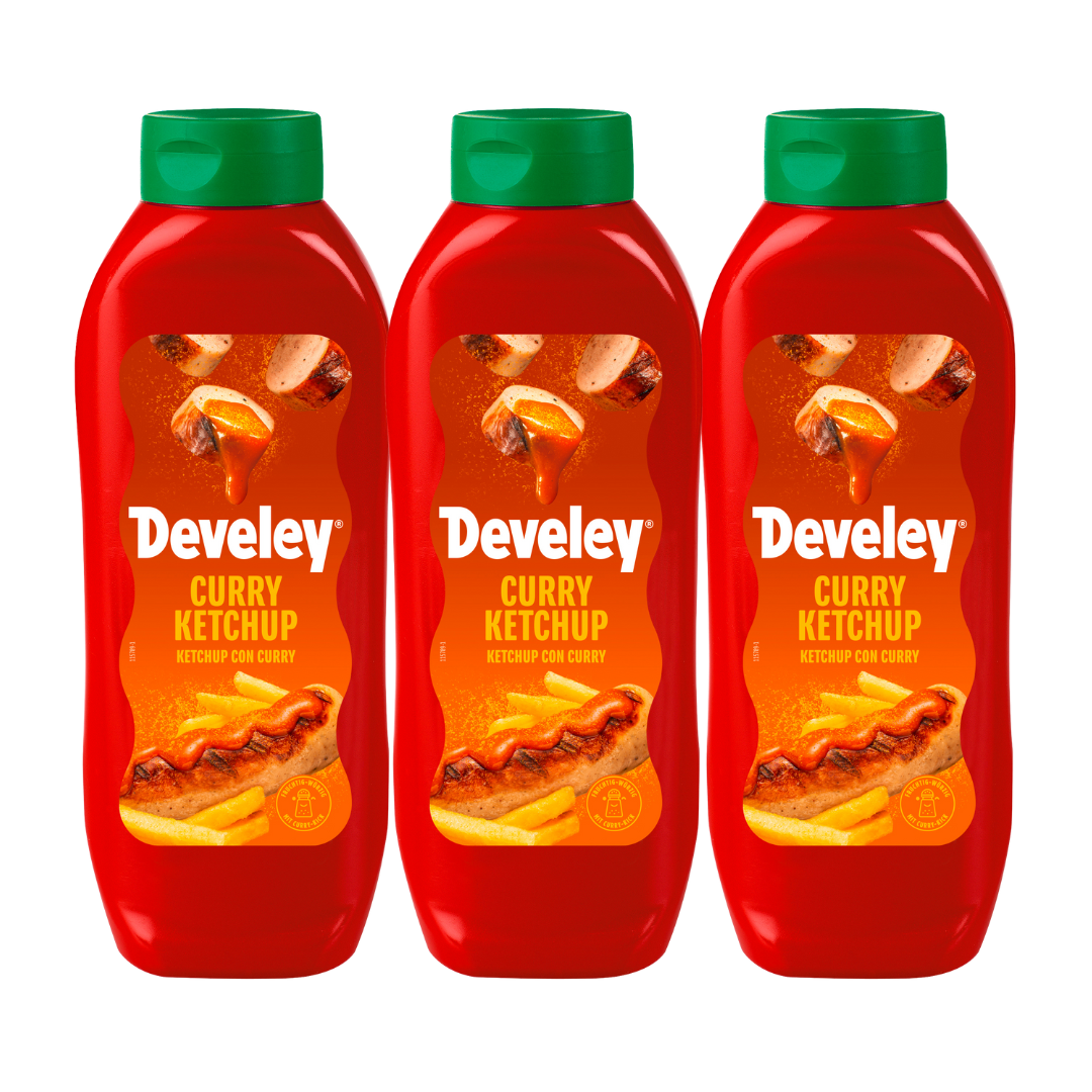Develey Curry Ketchup - 3x 875ml