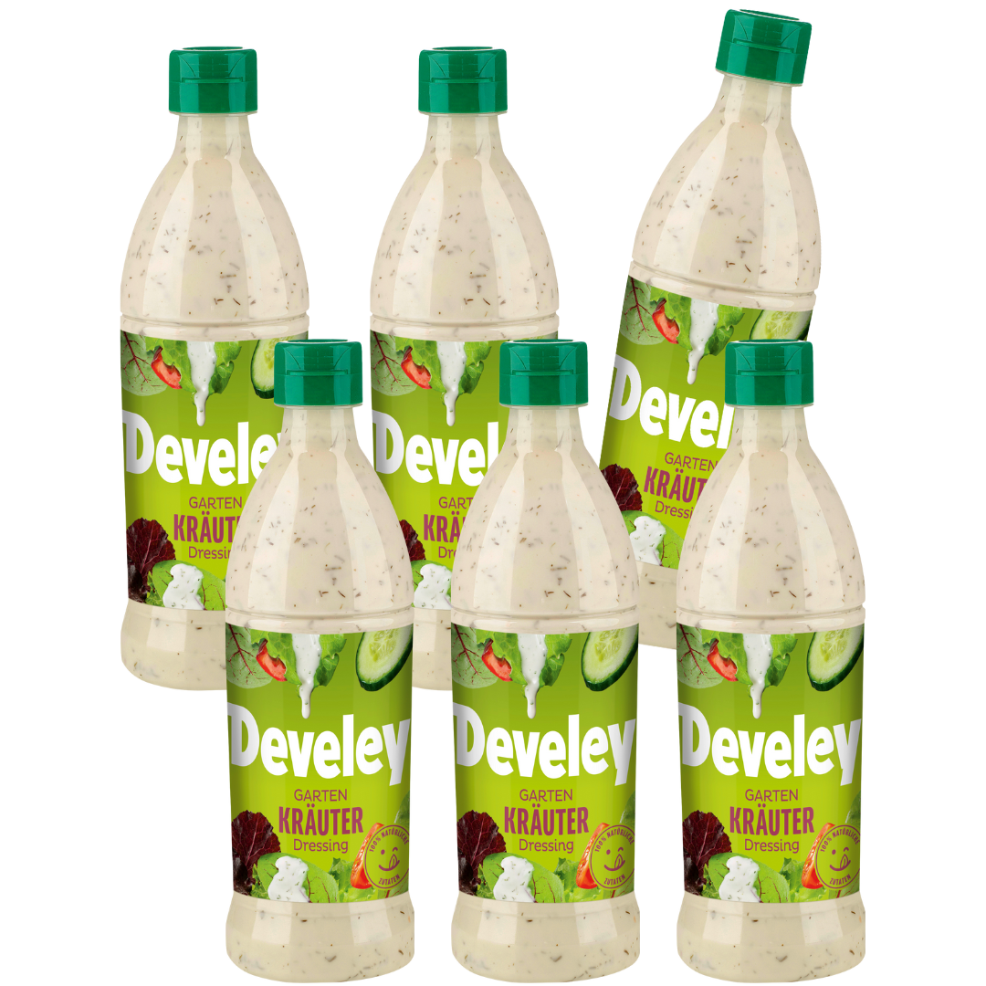 Develey Gartenkräuter Dressing - 6x 500ml