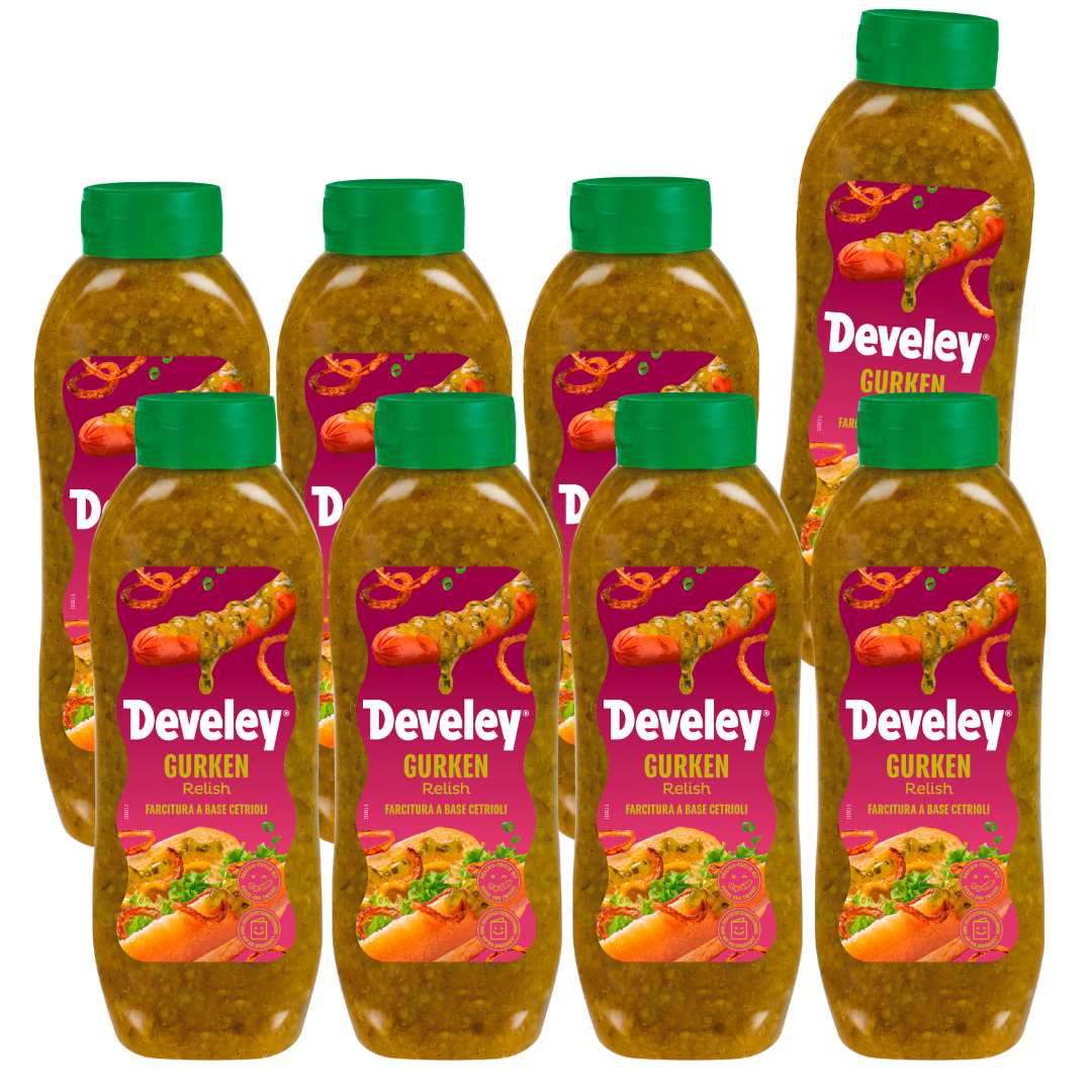 Develey Cucumber Relish - 8x 875ml