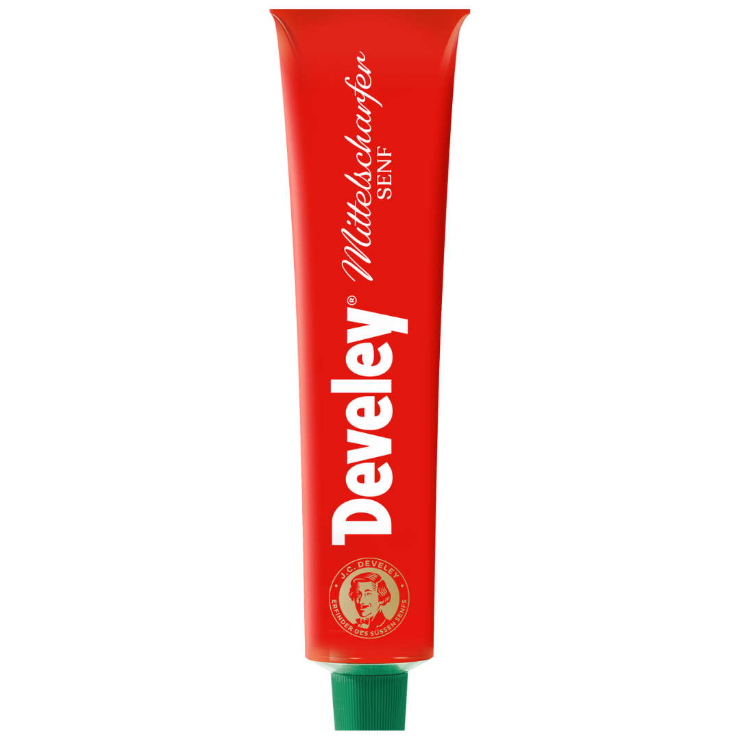 Develey Senf mittelscharf Tube - 12x 200ml