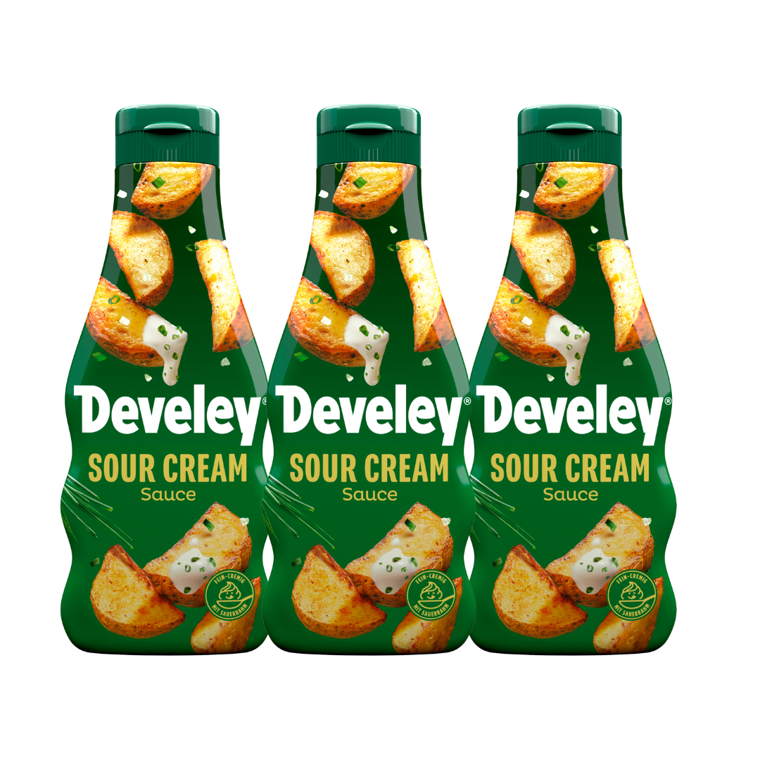 Develey Sour Cream Sauce - 3x 250ml