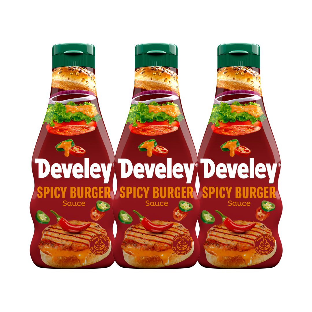 Develey Spicy Burger Sauce - 3x 250ml