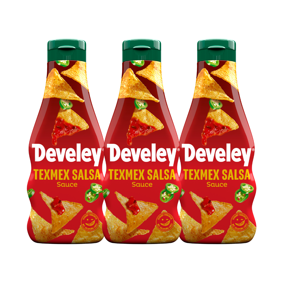 Develey Tex Mex Salsa Sauce - 3x 250ml