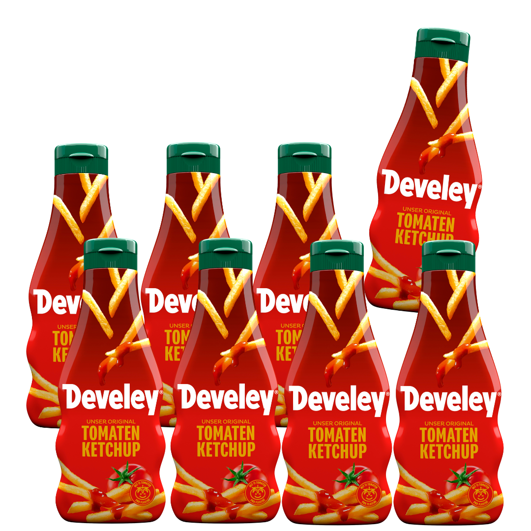 Develey "Unser Original" Ketchup - 8x 250ml