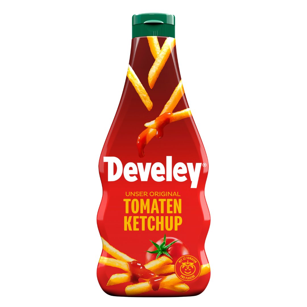 Develey "Unser Original" Ketchup Flasche - 12x 500ml