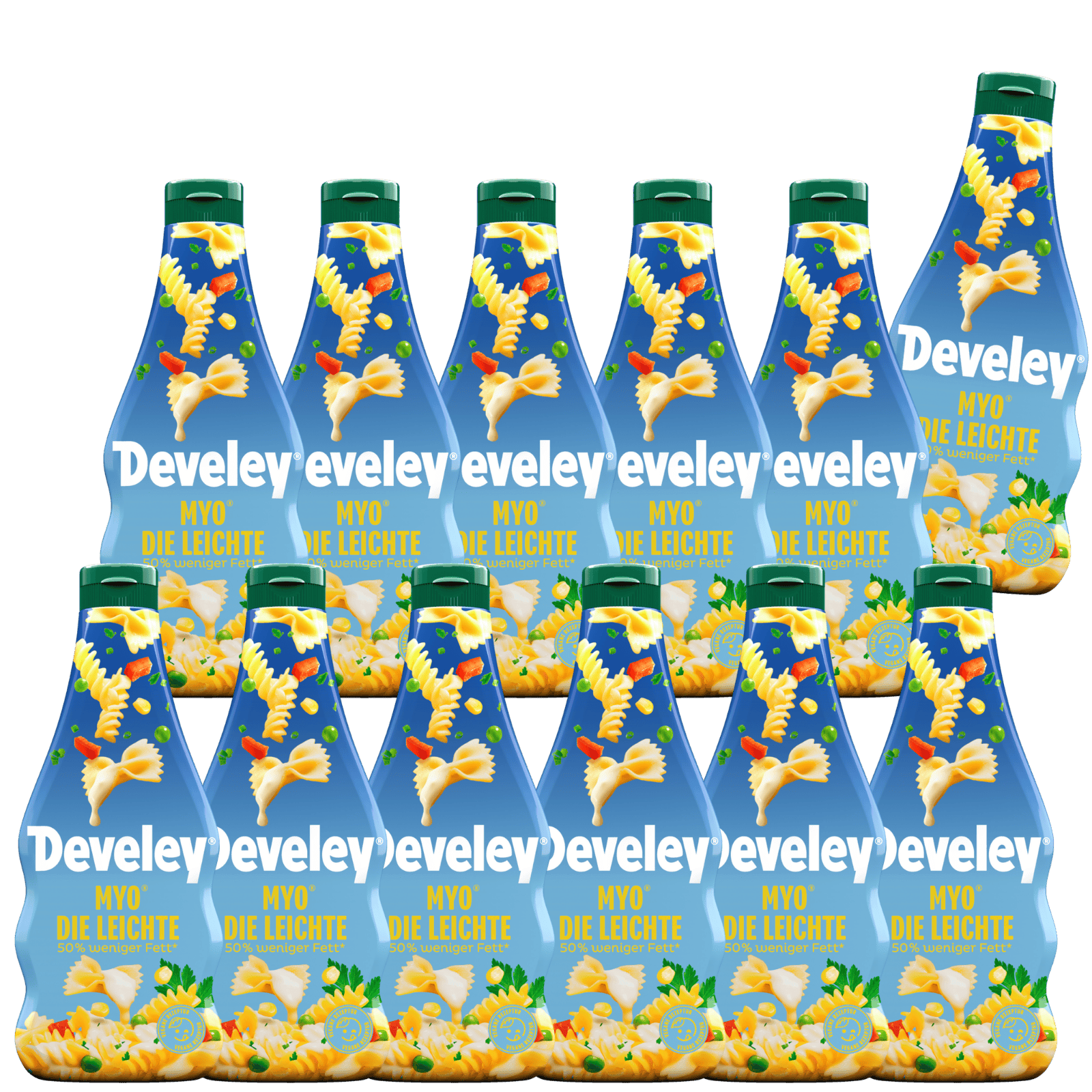 Develey "Our Original" the light vegan salad cream - 12x 500ml