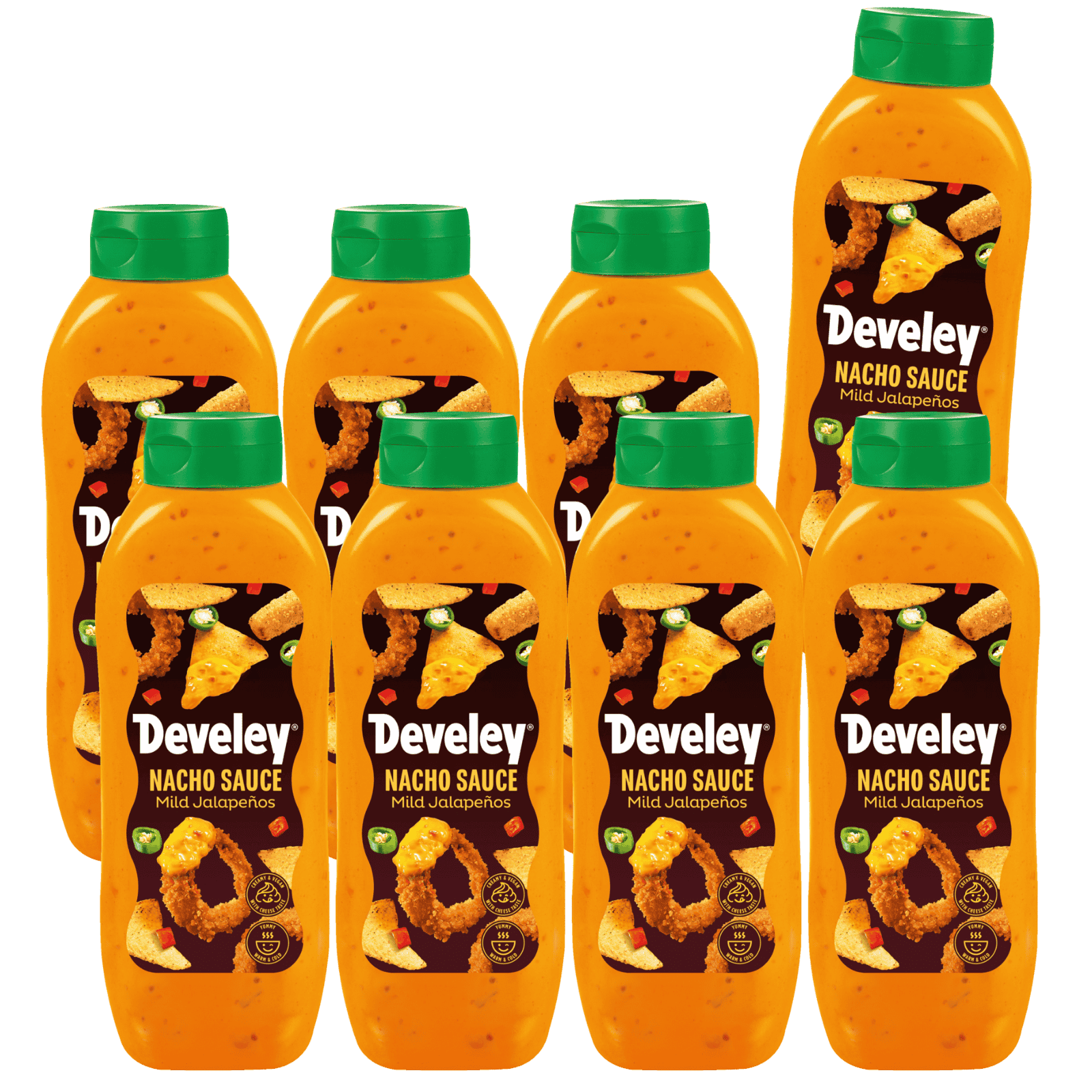 Develey Nacho Sauce Mild Jalapeños - 8x 875ml