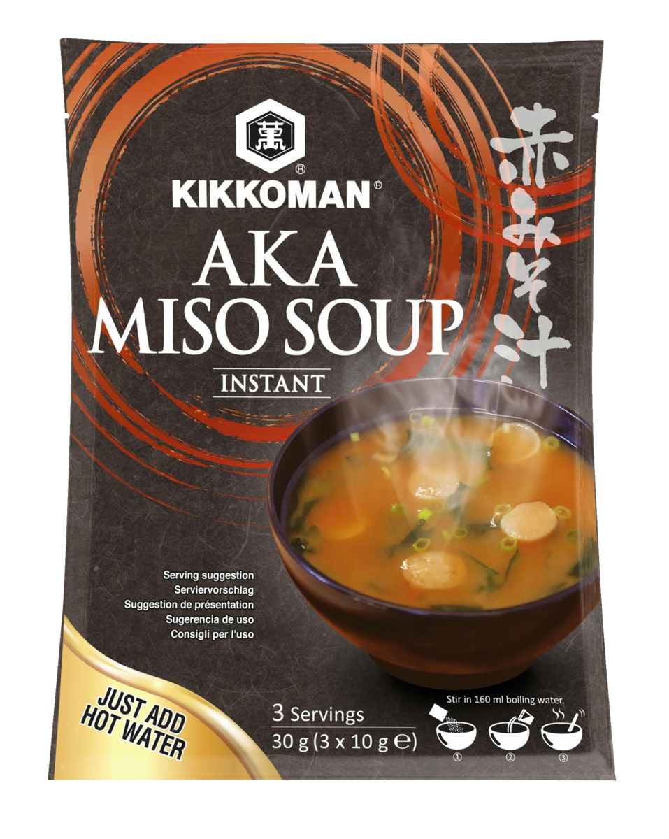 Kikkoman Instant Aka rote Miso Suppe - 3 x 10 g