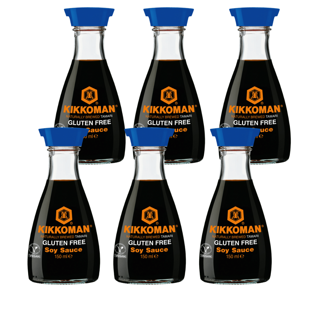 Kikkoman Soja-Sauce Tamari Glutenfrei - 6x 150 ml Dispenserflasche