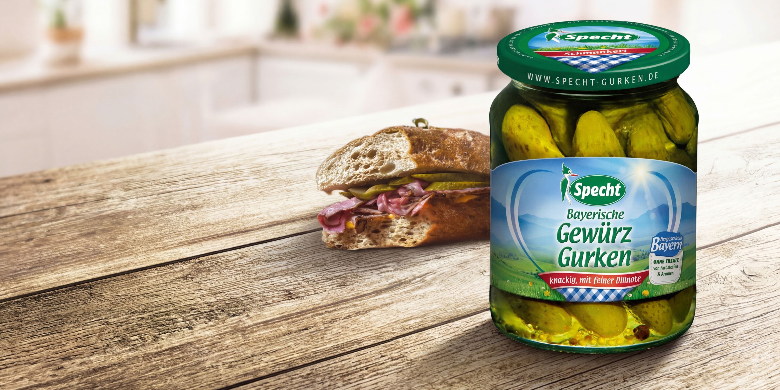 Ein Pastrami Sandwich mit den knackigen Gewürzgurken von Specht