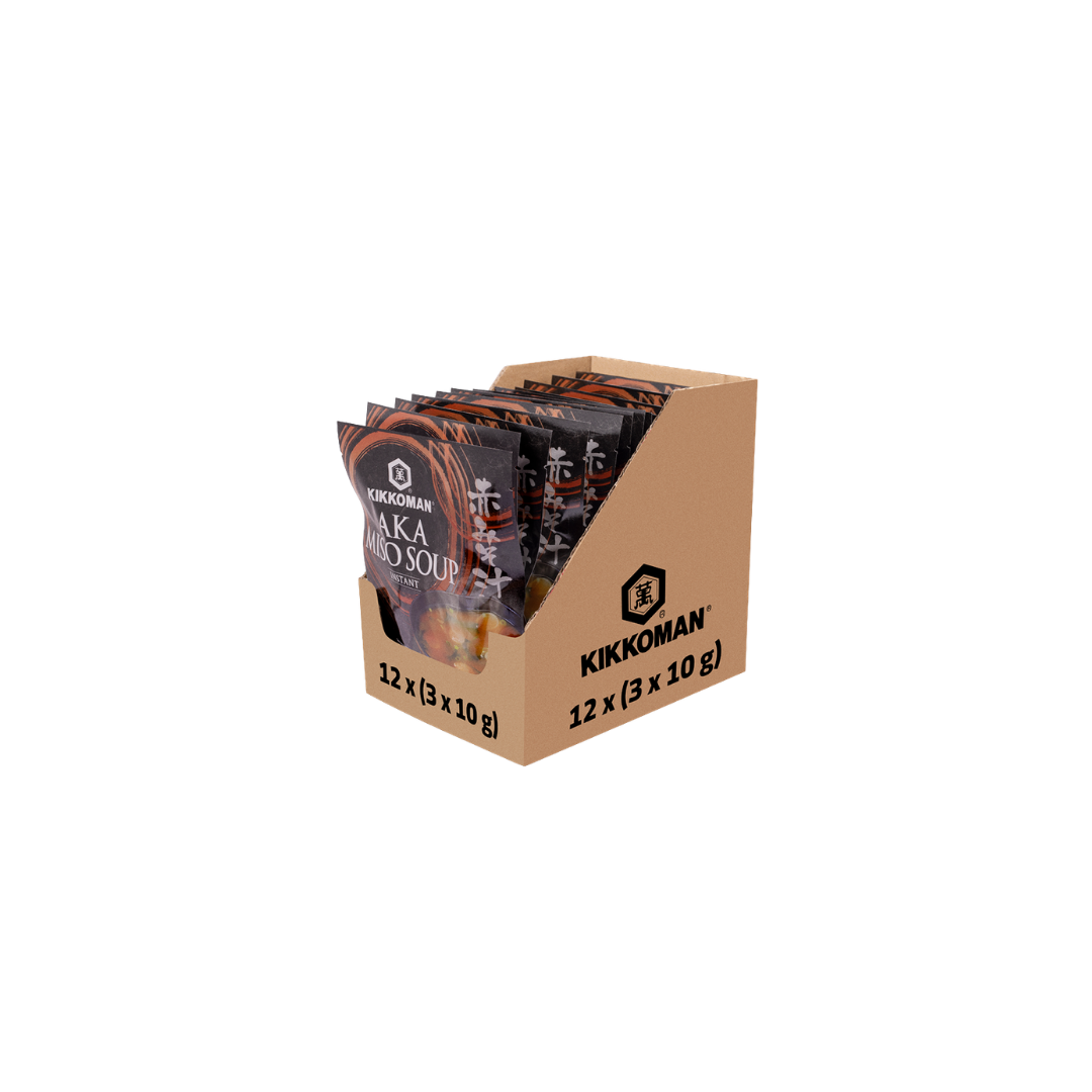 Kikkoman Instant Aka rote Miso Suppe - 12x 3 x 10 g