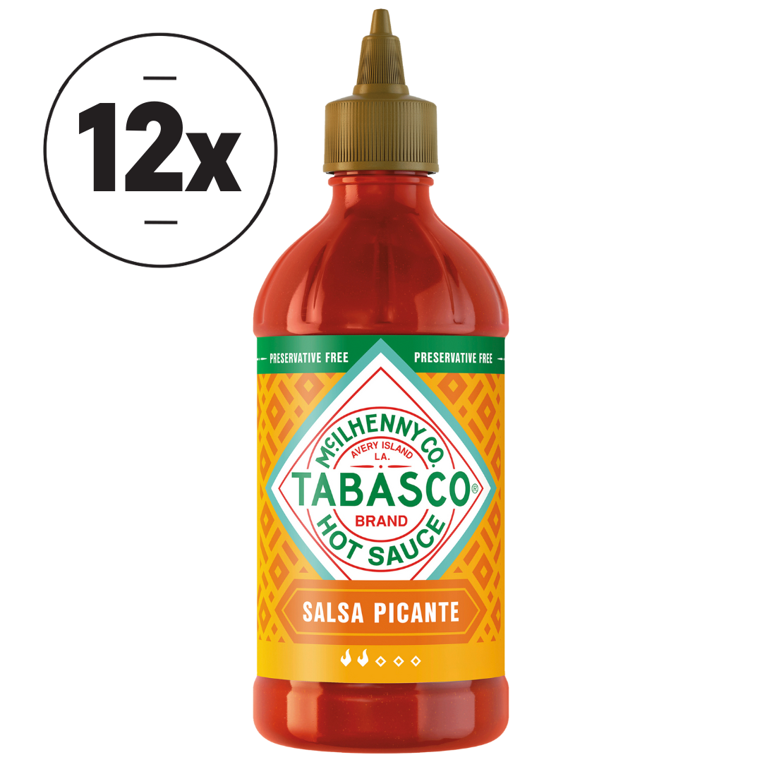 Tabasco Salsa Picante 256 ml Plastikflasche 12er Multipack