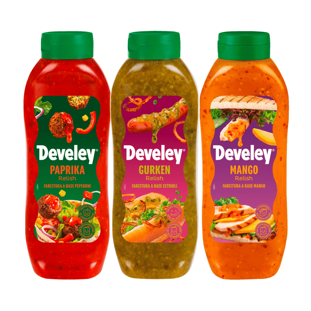 Develey Relish Trio - 3x 875ml