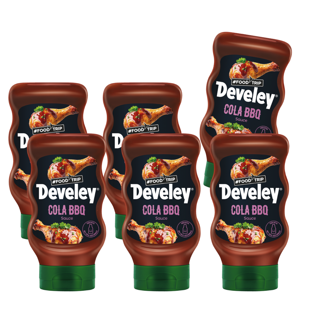 Develey Cola BBQ Sauce - 6x 300ml