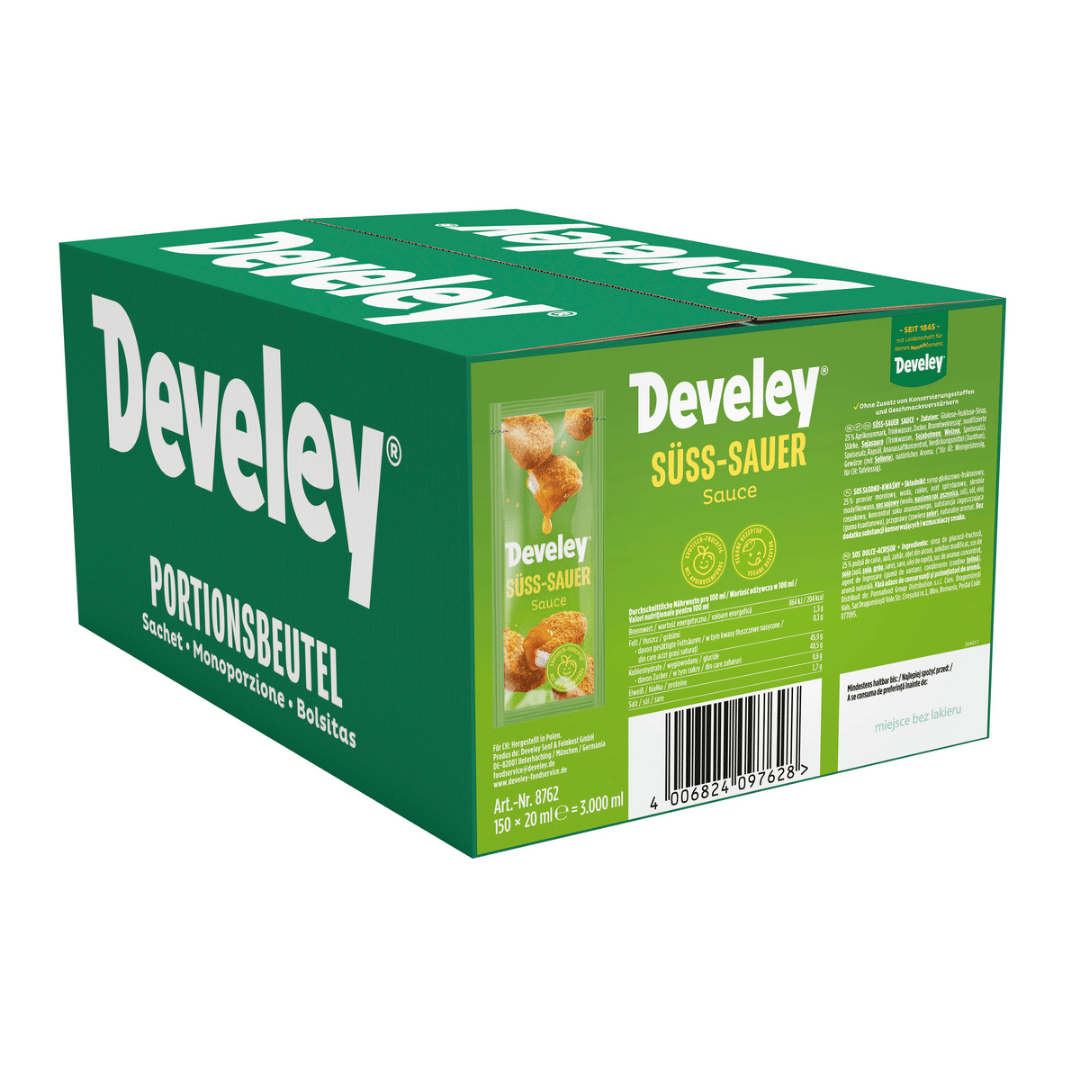 Develey Süß-Sauer Sauce - Portionsbeutel - 150x 20ml
