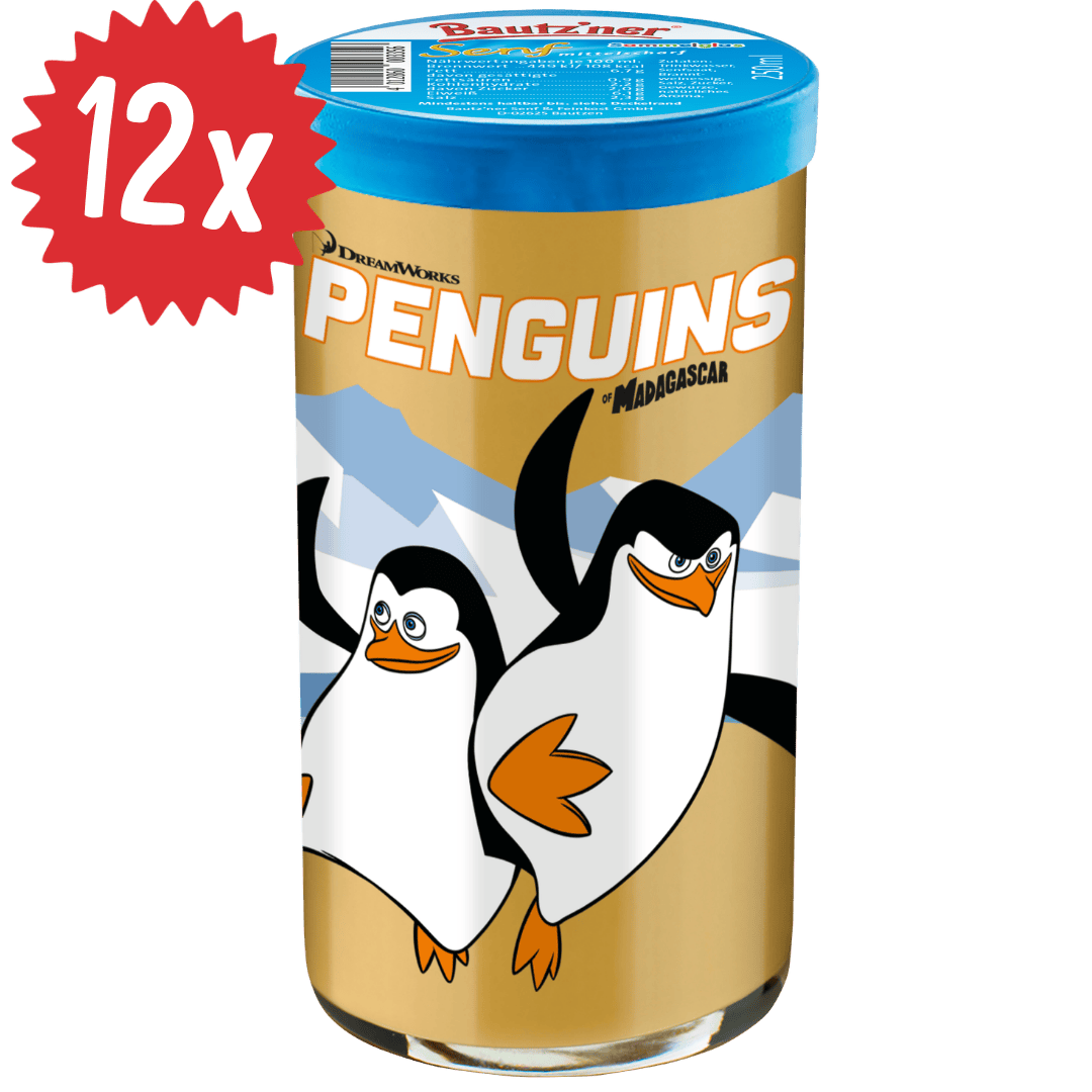 Bautzner Senf mittelscharf Kinderglas - 12x 250ml
