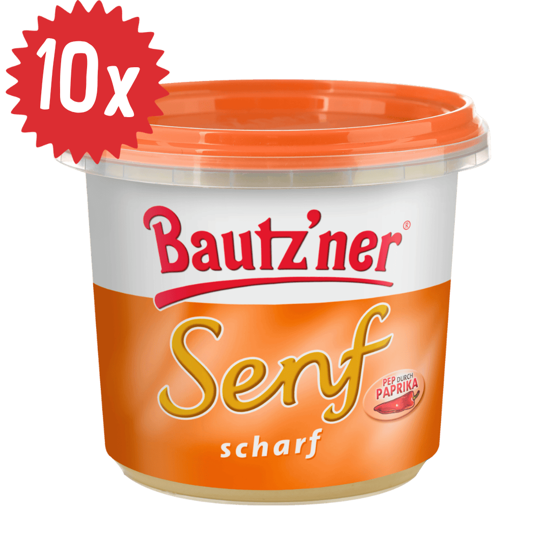 Bautzner Senf scharf - 10x 200ml