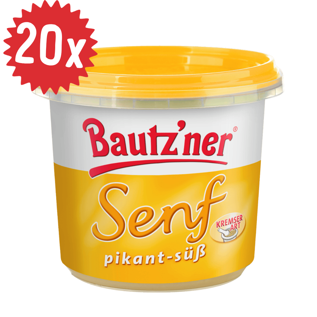 Bautzner Senf pikant-süß - 20x 200ml