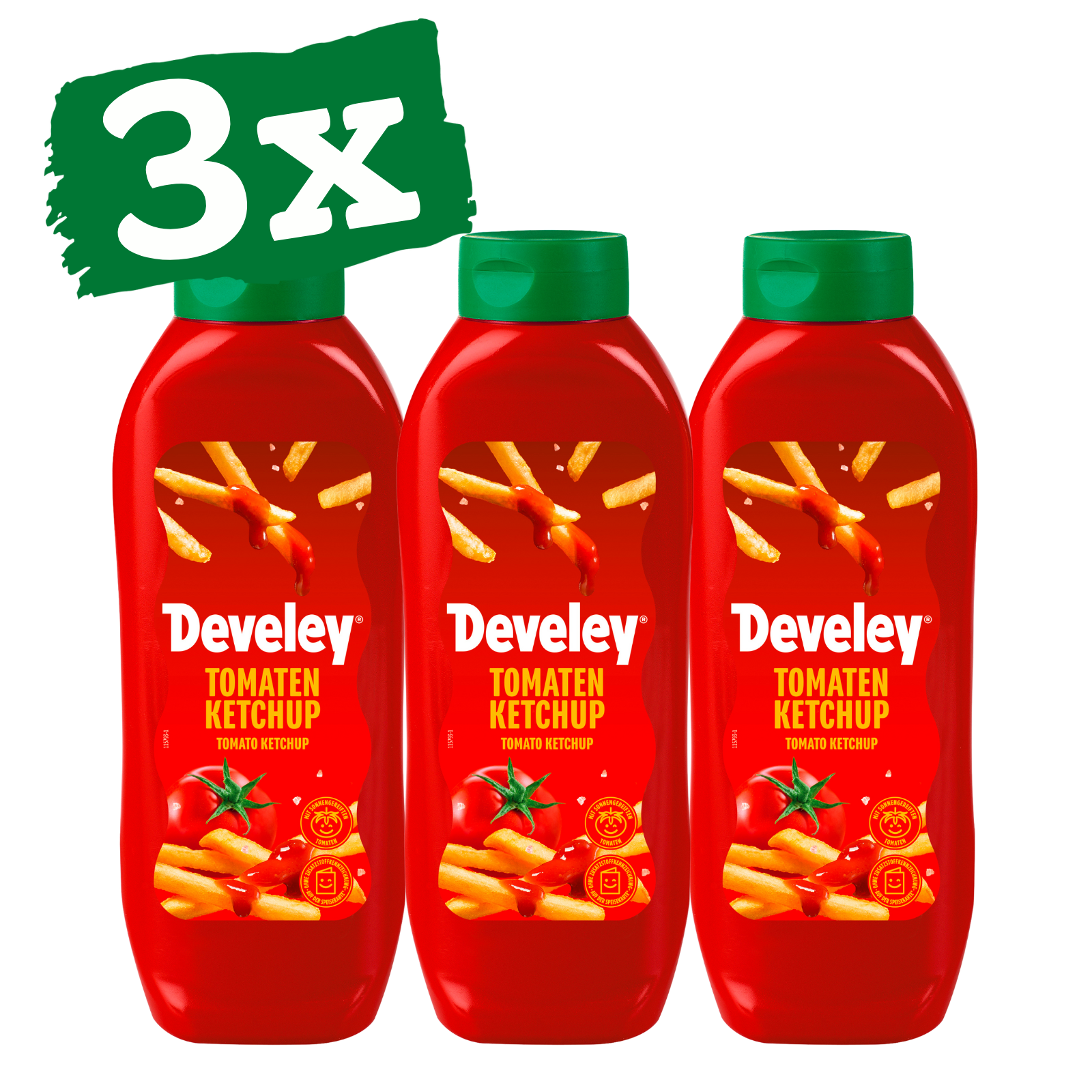 Develey Tomato Ketchup - 3x 875ml