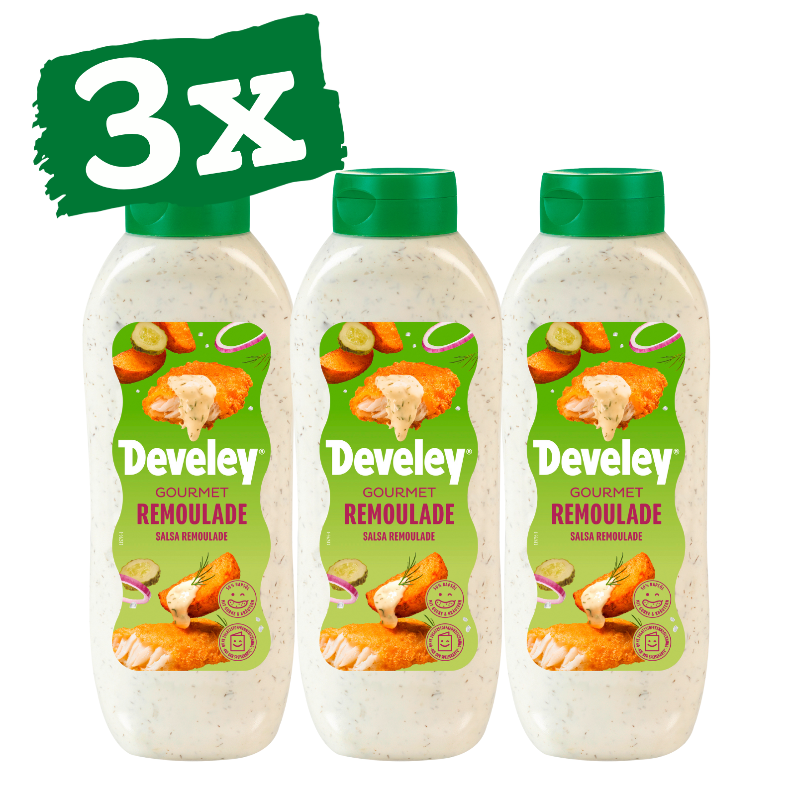 Develey Gourmet Remoulade Sauce - 3x 875ml