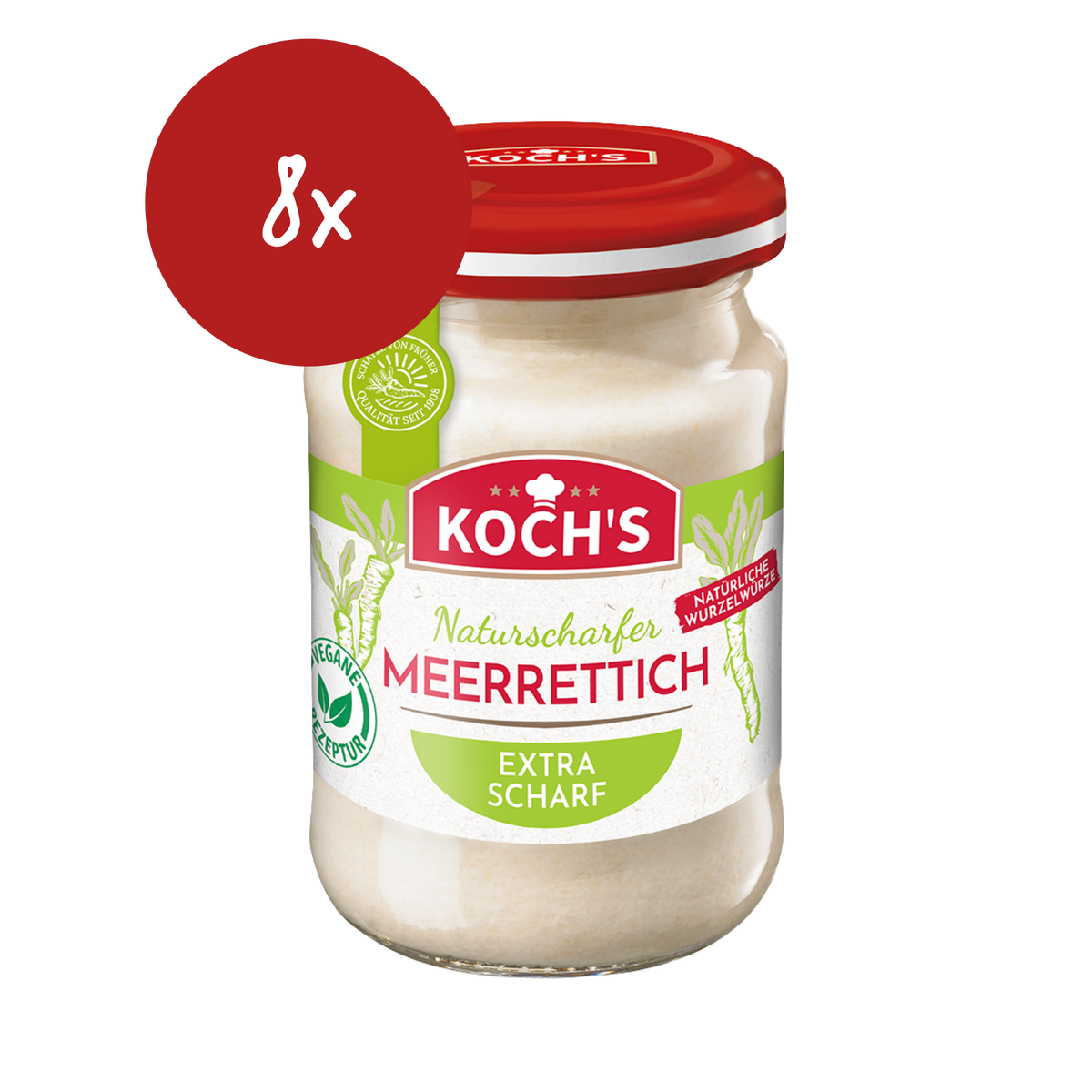 Koch's Tafel Meerrettich naturscharf - 8x 95ml