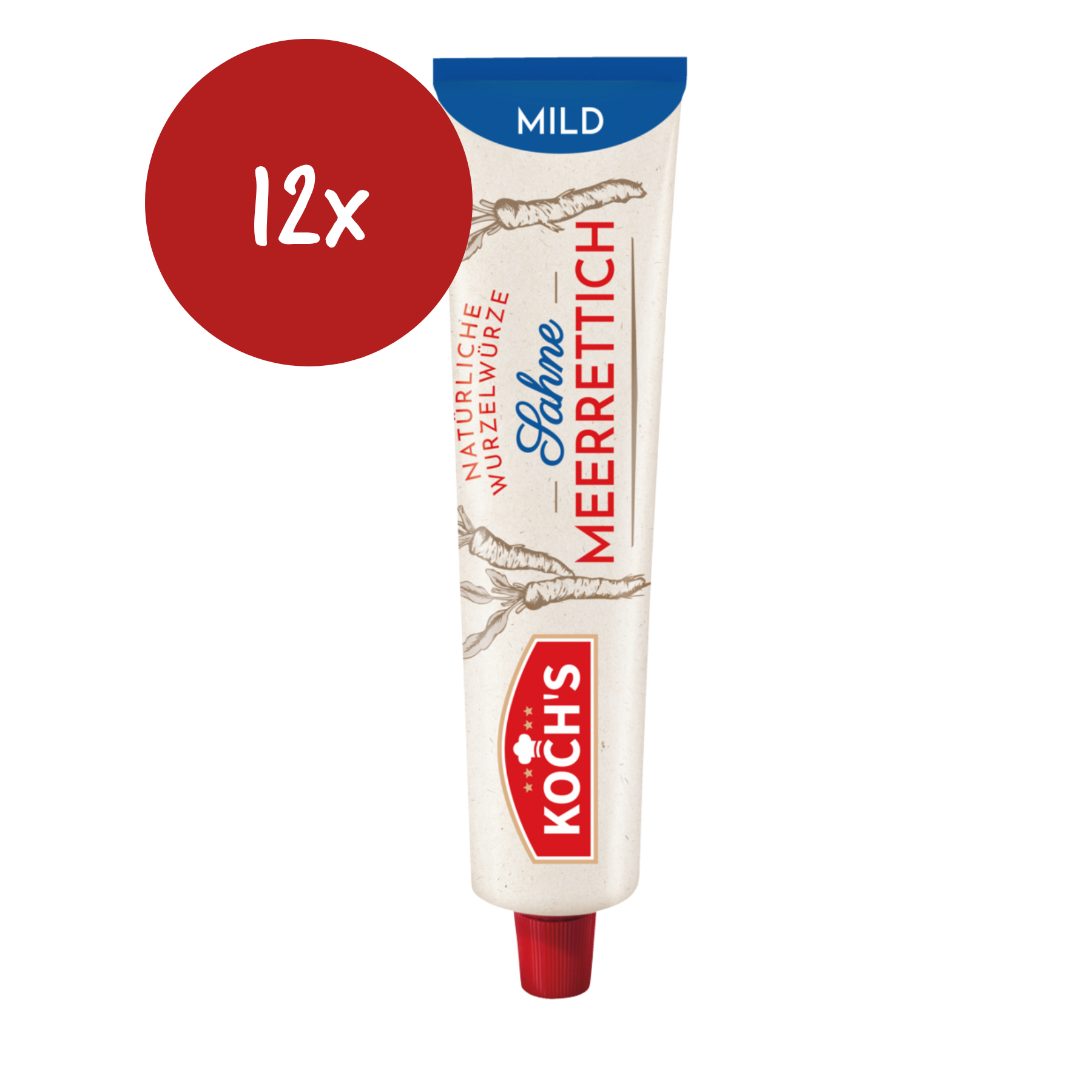 Koch's Sahne Meerrettich mild - 12x 190ml