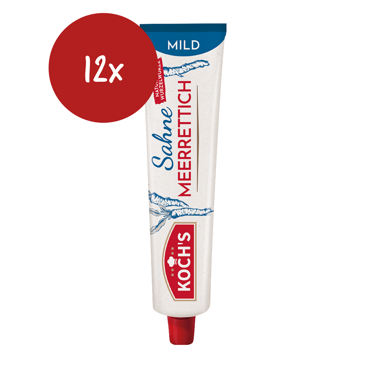 Koch's Sahne Meerrettich mild - 12x 190ml