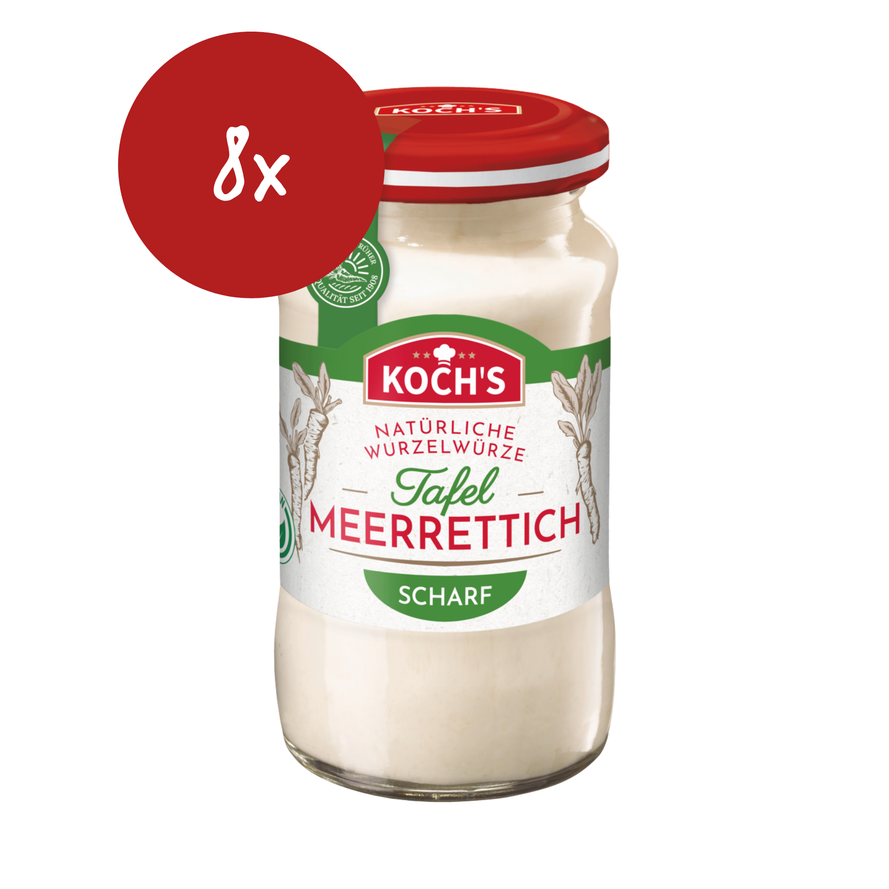 Koch's Tafel Meerrettich scharf - 8x 200ml