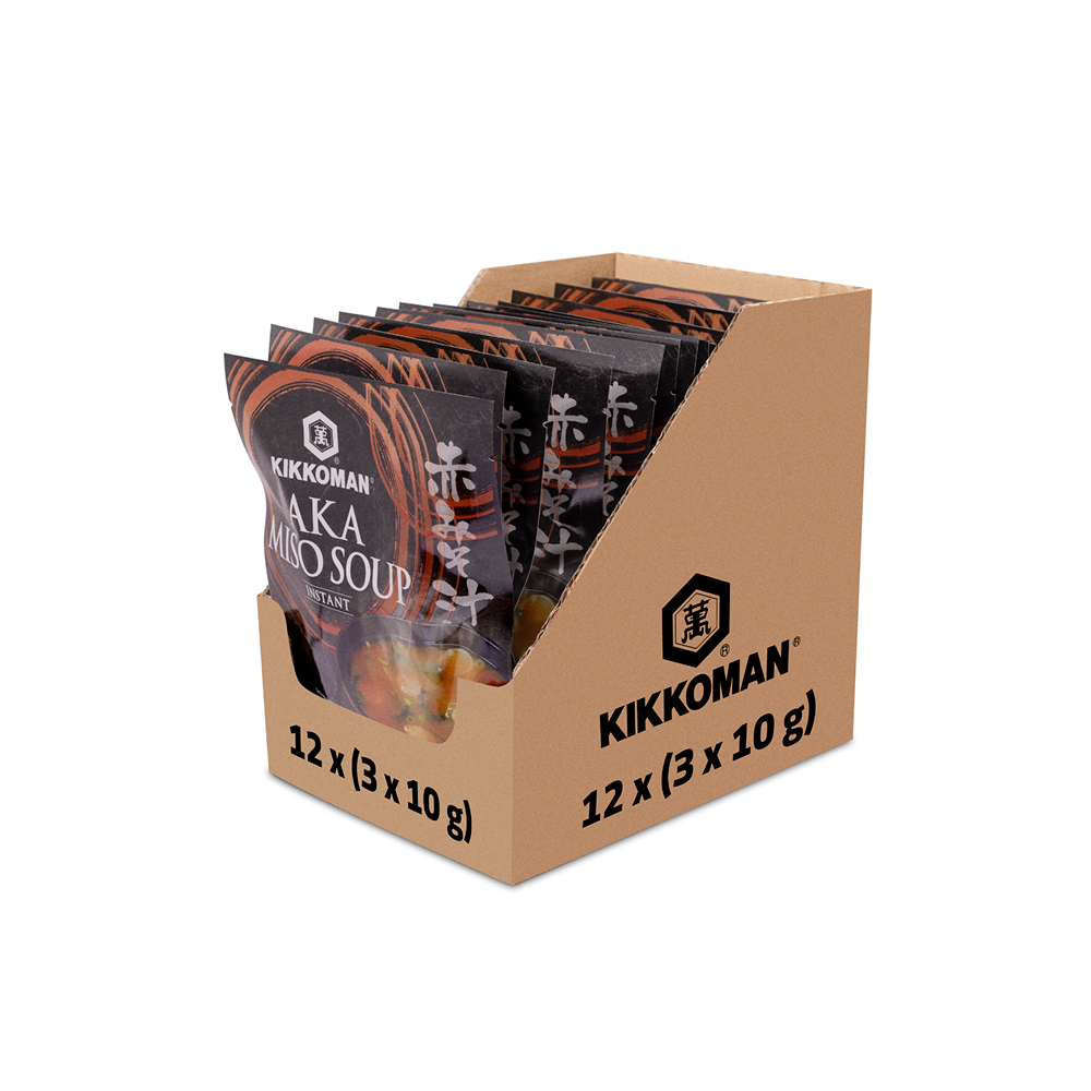 Kikkoman Instant Aka rote Miso Suppe - 12x 3 x 10 g