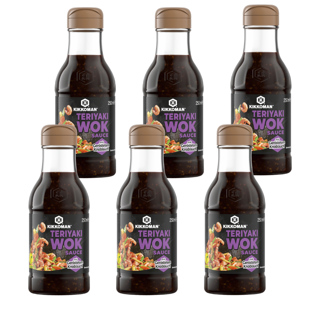 Kikkoman Teriyaki Knoblauch Sauce - 6x 250ml