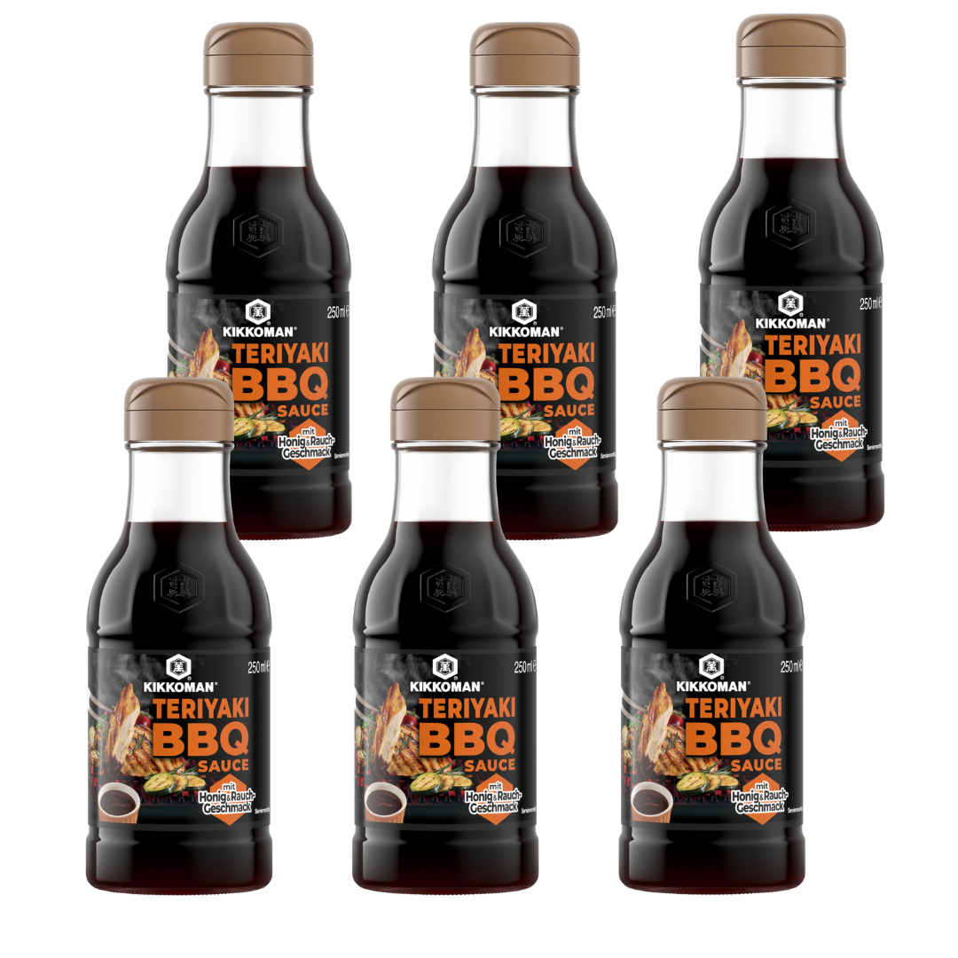 Kikkoman Teriyaki BBQ Sauce mit Honig - 6x 250ml