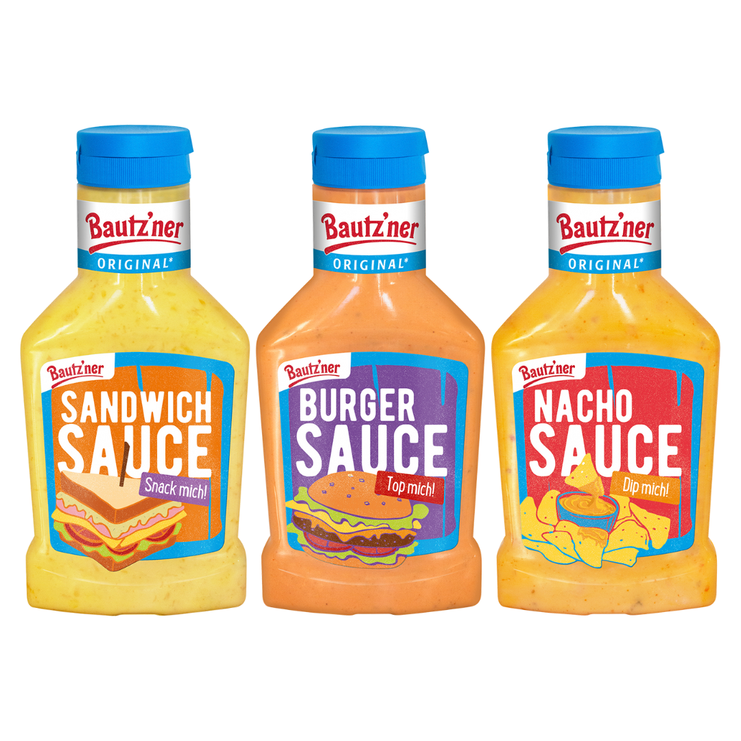 Bautzner 3-pack snack sauces - 3x 300ml