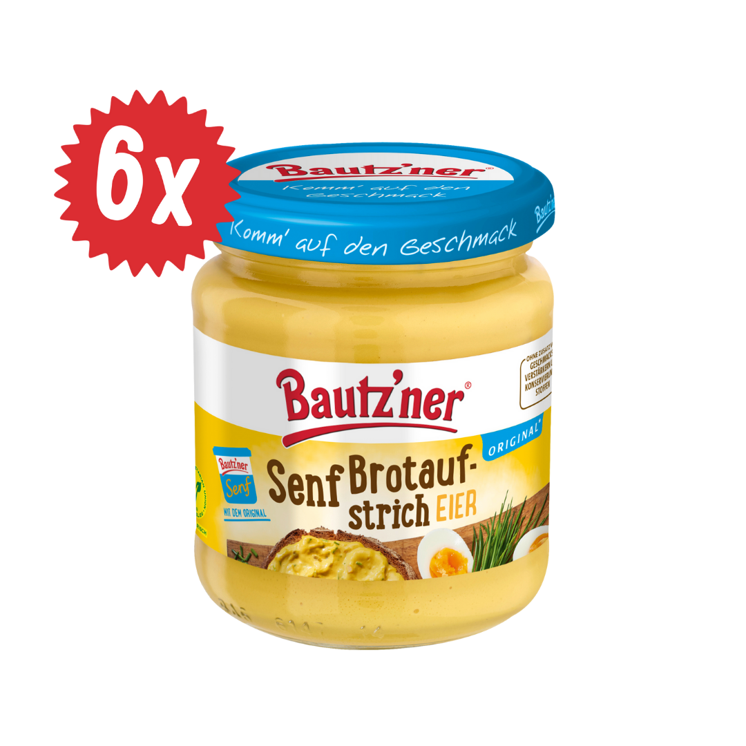 Bautzner Senf-Brotaufstrich Eier - 6x 200ml