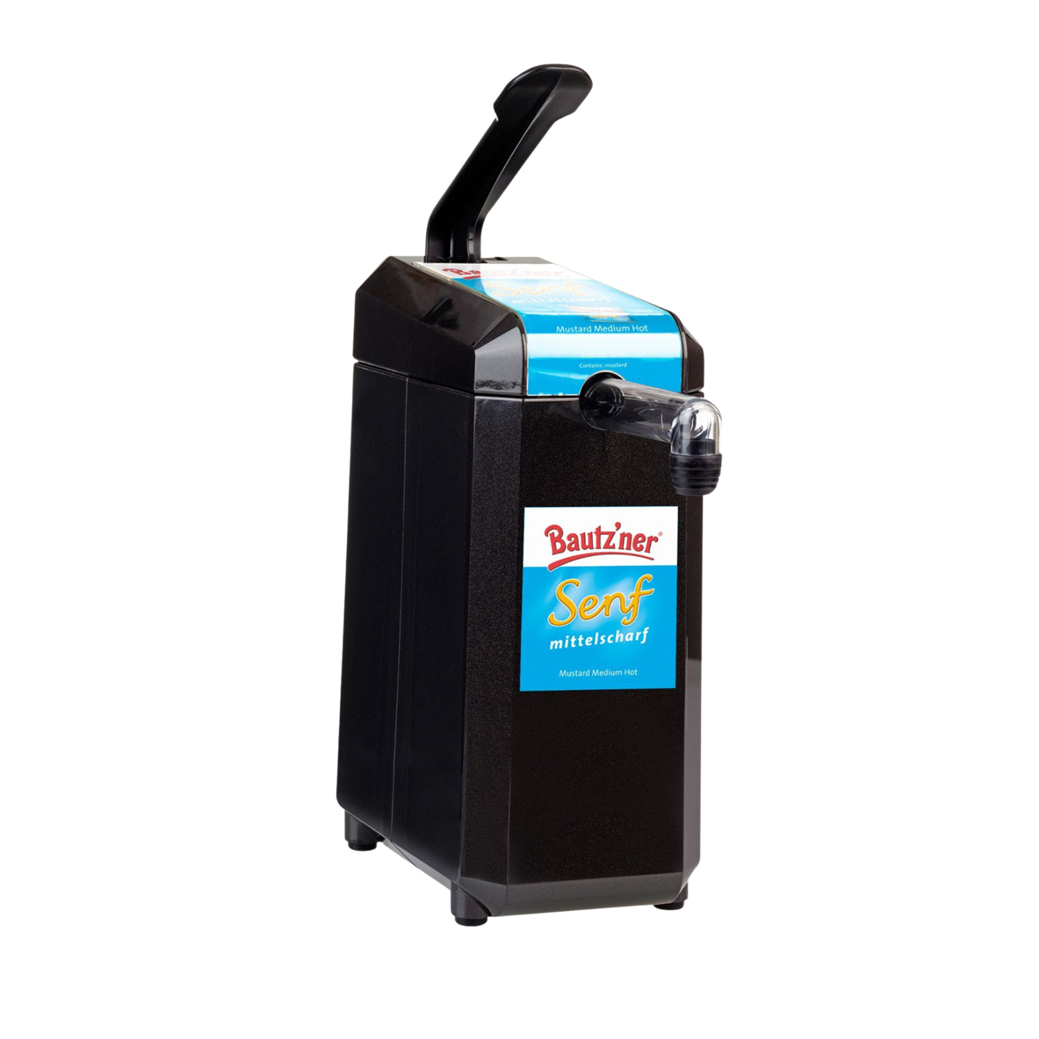 Develey Dispenser in schwarz mittelscharfer Senf BZ, 2,5 kg
