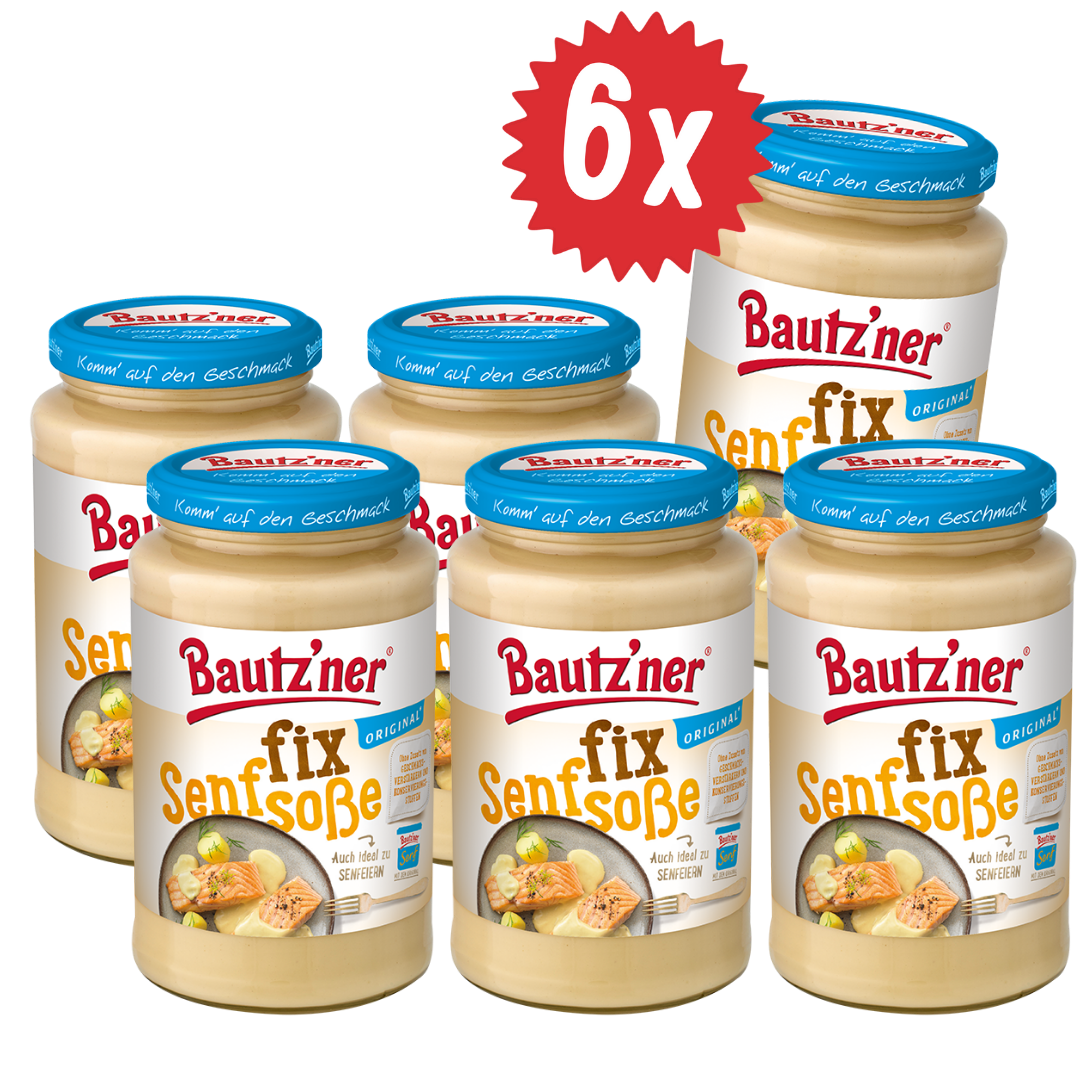 Bautzner Fix mustard sauce - 6x 400ml